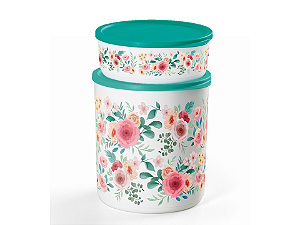 Tupperware Kit Refri Line Flores 2,1L e 950ml